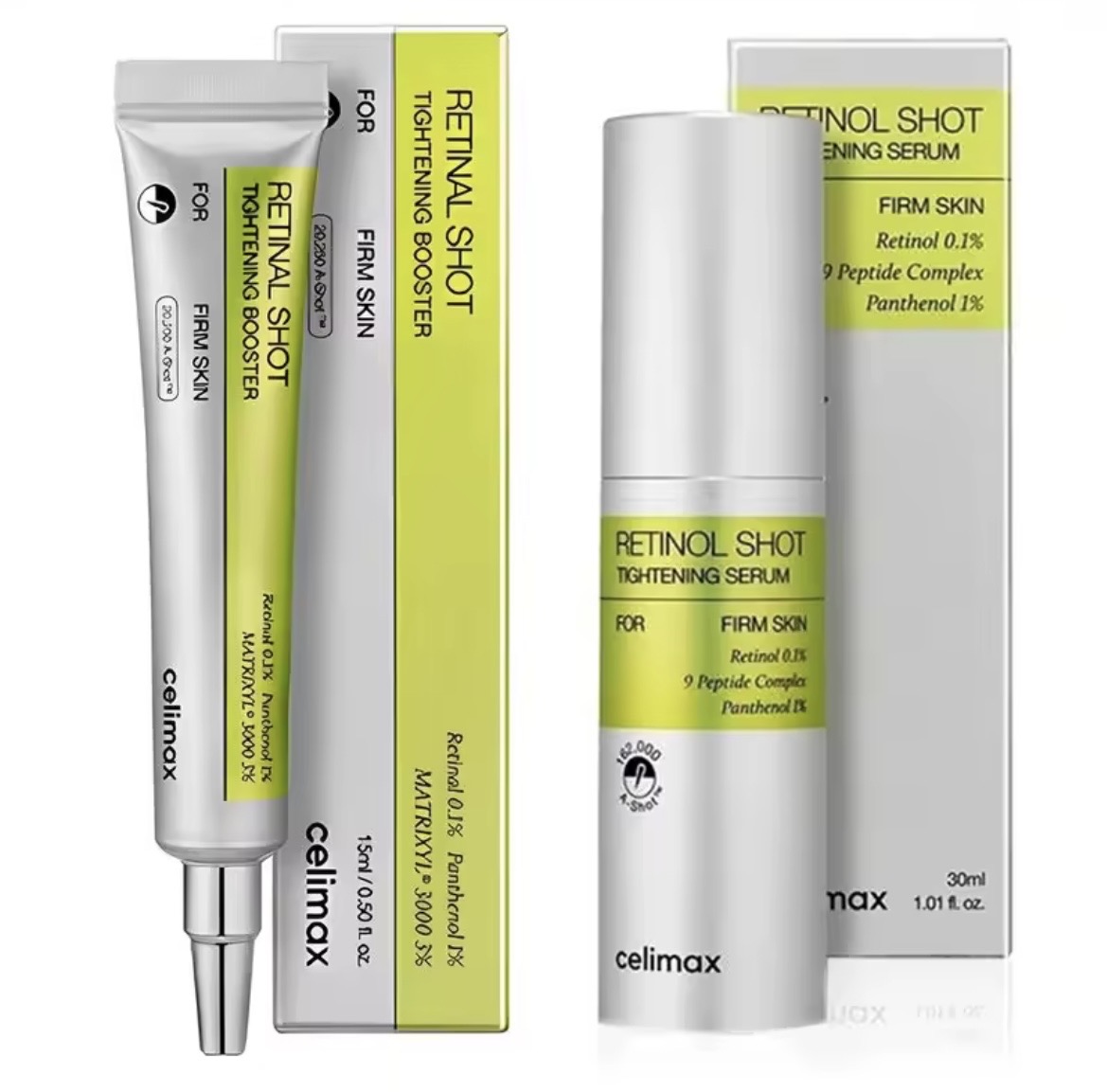 Celimax Retinal Shot - linha completa